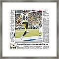 2006 Steelers Vs. Seahawks Usa Today Sports Section Front Framed Print
