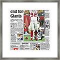 2008 Giants Vs. Patriots Usa Today Sports Section Front Framed Print