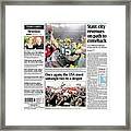 2011 Packers Vs. Steelers Usa Today Cover Framed Print