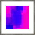 2020 Pink And Blue Family Union Color Of The Year Framed Print