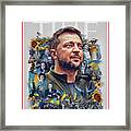 2022 Person Of The Year - Volodymyr Zelensky And The Spirit Of Ukraine Framed Print