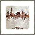 Dubai Skyline #21 Framed Print