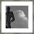 Spartan Statue At Night On The Campus Of Michigan State University In East Lansing Michigan #23 Framed Print