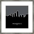 Indianapolis Indiana Skyline #25 Framed Print