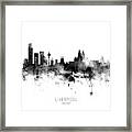 Liverpool England Skyline #25 Framed Print