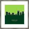 Asheville North Carolina Skyline #27 Framed Print