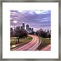 Downtown Of Charlotte North Carolina Skyline  #3 Framed Print
