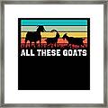 Goat Farmer Gift #3 Framed Print