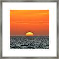 Naples Sunset #3 Framed Print
