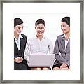 Portrait Of Young Business Women #3 Framed Print