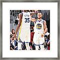 Stephen Curry And Kevin Durant #3 Framed Print