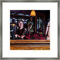 One Woman In Roaring 20 Outfits On The Bar #4 Framed Print