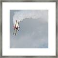 Red And Yellow Airplane Framed Print