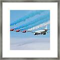 Red Arrows And P8 Poseidon #4 Framed Print