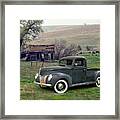 1940 Ford Pickup At The Old Homestead Framed Print