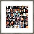 40 Top Male Actors Framed Print