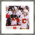 Calgary Flames V Vancouver Canucks #42 Framed Print