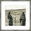 Maasai Warriors Landscape Tanzania 4337 Framed Print