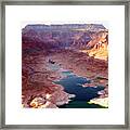 Lake Powell Sunset From The Air #5 Framed Print