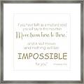 Mustard Seed Parable 11x14 #5 Framed Print