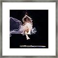 Nina Underwater For The Hydroflute Project #5 Framed Print