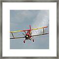 Red And Yellow Airplane #6 Framed Print