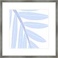 Boho Pastel Palm Leaf Abstract #6 Framed Print
