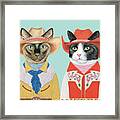 Rodeo Cats #6 Framed Print