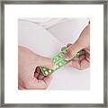 Woman Holding Contraceptive Pills #6 Framed Print