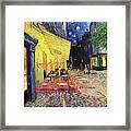 Cafe Terrace At Night #7 Framed Print