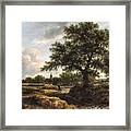 Landscape With A Village In The Distance #7 Framed Print
