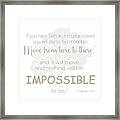 Mustard Seed Parable #8 Framed Print