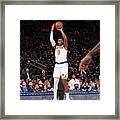 Orlando Magic V New York Knicks Framed Print