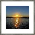 7 Points Of Life Sunset Framed Print