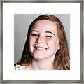 Smiling Teenage Girl #7 Framed Print