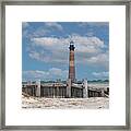 Folly Beach - Morris Island Lighthouse - Charleston Sc Lowcountry8247 Framed Print