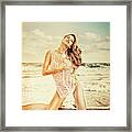 Supermodel Tatyana Liskina Glamor 8261-101 Framed Print