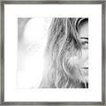 Beautiful Young Woman In The Woods #9 Framed Print