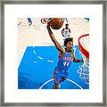 Indiana Pacers V Oklahoma City Thunder #9 Framed Print