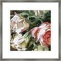 A Bunch Of Roses Detail 2 Framed Print