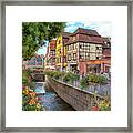 A Canal In Colmar France Framed Print