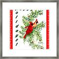 A Cardinal Christmas Framed Print