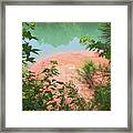 A Clay Hole Red Clay Interplay Framed Print