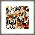 A Collage Of People Dining Out - 3 Framed Print