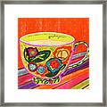 A Full Cup Of Frida Colorful Painting Framed Print