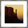 A Monument of Stone - Monument Valley Tribal Park Framed Print