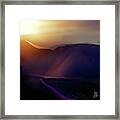 A Path To Amber Skies Framed Print