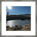 A Pit That Collapsed Near The Dead Sea Framed Print