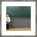 A Portrait Of A Schoolboy. Framed Print