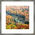 A River Runs Through Fall Colors Framed Print